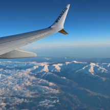 Snowy Serra Nevada seen from our flight to Germany end of January 2023